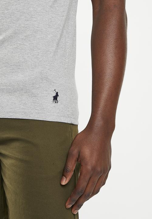 POLO - Mens short sleeve logo tee - grey
