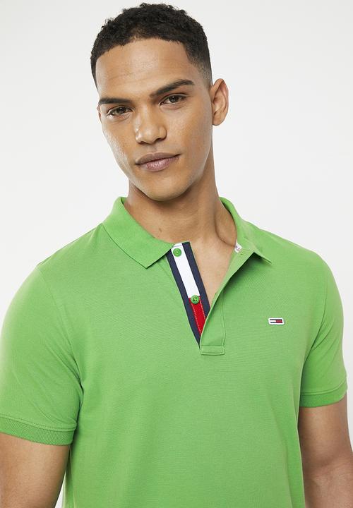 Tommy Hilfiger - Slim placket polo - green