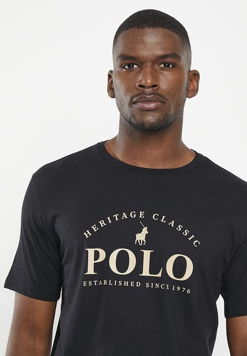 POLO - Mens heritage short sleeve tee - black