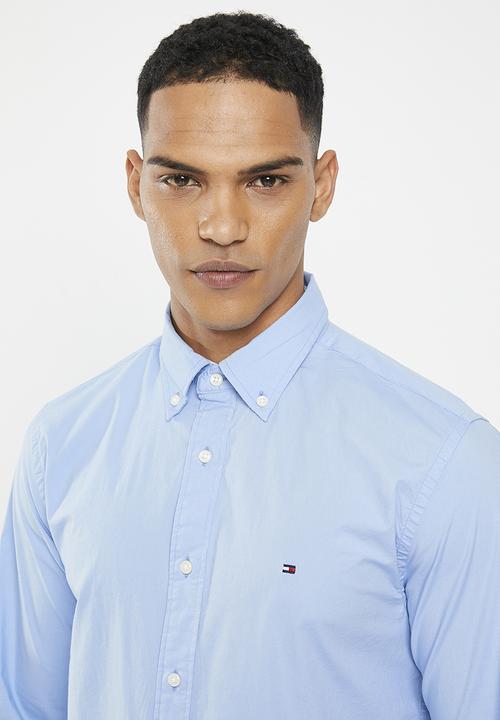Tommy Hilfiger - Wcc classic flex poplin shirt - cloudy blue