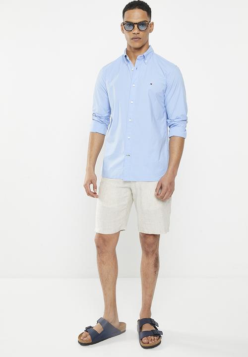 Tommy Hilfiger - Wcc classic flex poplin shirt - cloudy blue