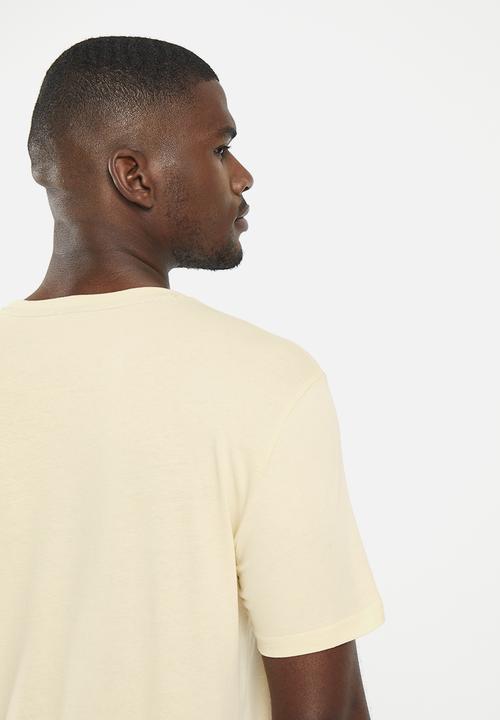 POLO - Mens short sleeve box logo tee - yellow 
