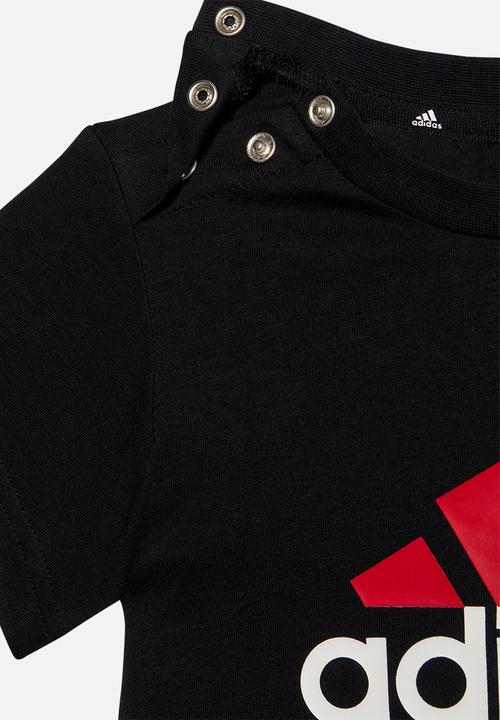adidas Originals - I bl co t set - black & better scarlet