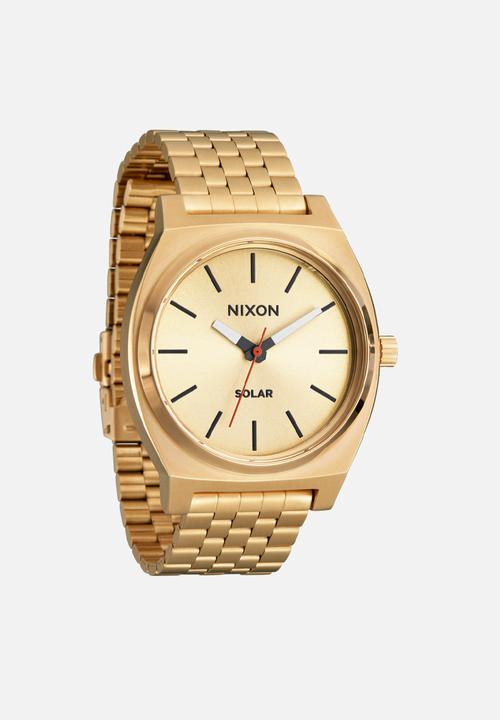Nixon - Time teller solar - all gold & black