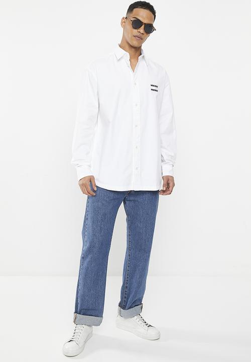 Tommy Hilfiger - Ovz college pop shirt - white 