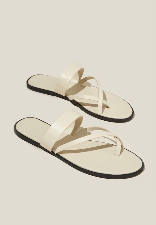 Cotton On - Anglesea toe post slide - ecru 
