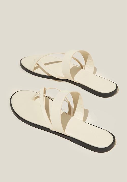 Cotton On - Anglesea toe post slide - ecru 