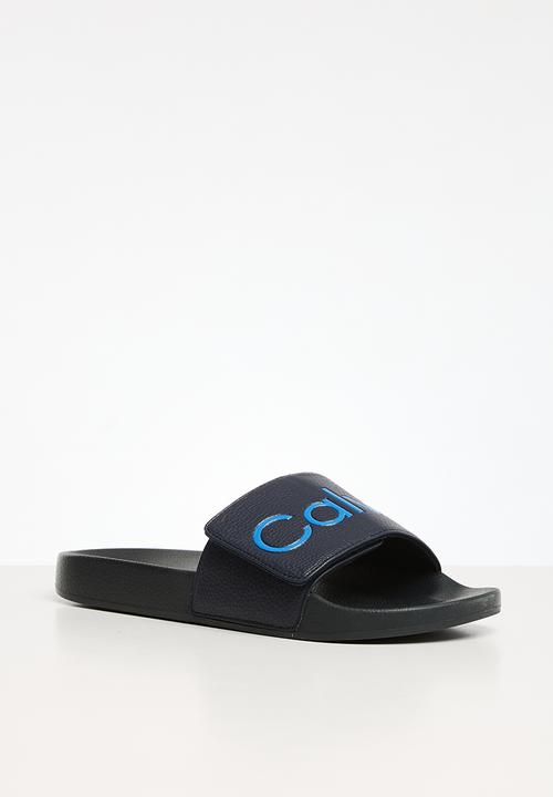 Calvin Klein - Adj pool slide pu - ck navy