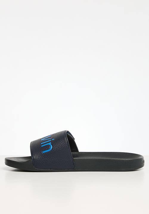 Calvin Klein - Adj pool slide pu - ck navy