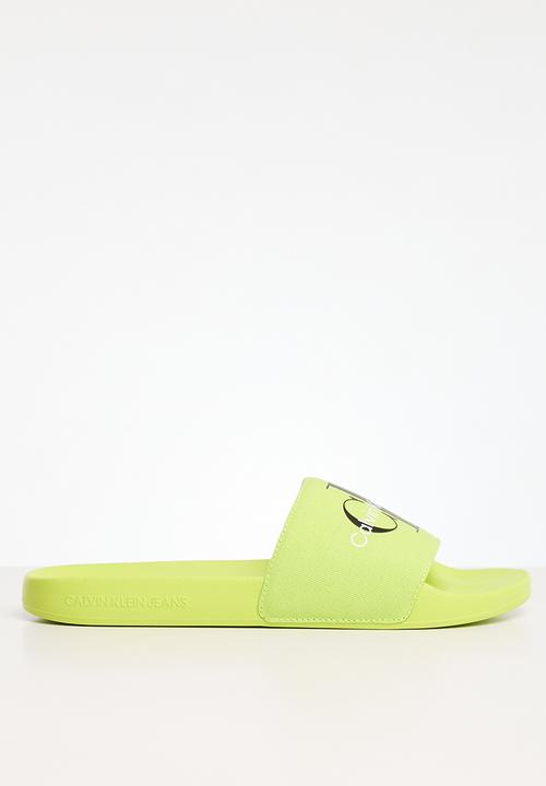 Calvin Klein - Slide monogram co - safety yellow