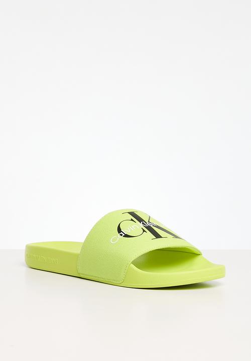 Calvin Klein - Slide monogram co - safety yellow
