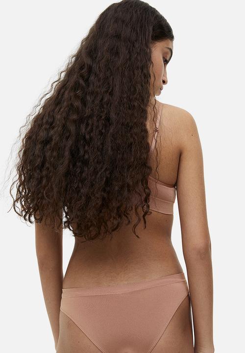 H&M - 2-Pack seamless briefs - dark beige