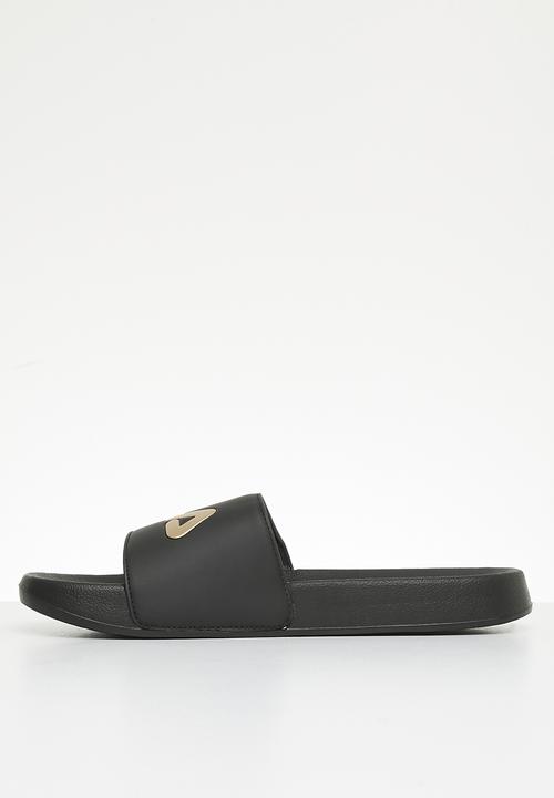 FILA - Hillside metallic slide - black/gold