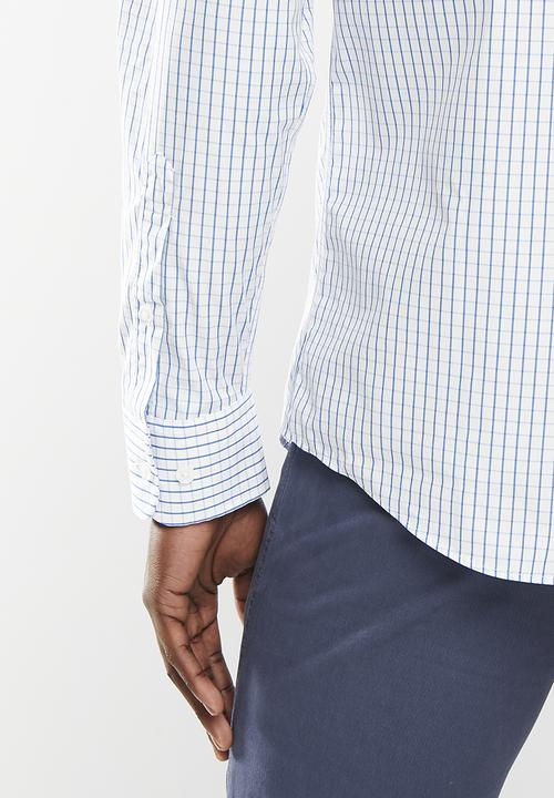 Pringle of Scotland - Frankie long sleeve shirt - mid blue