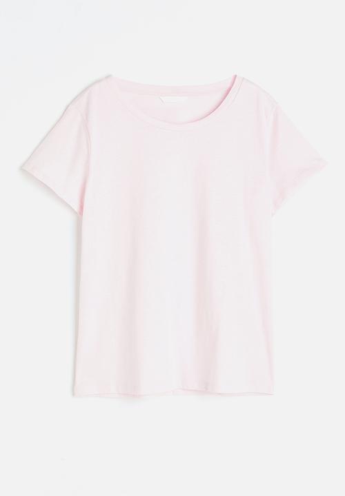 H&M - Cotton T-shirt - light pink 