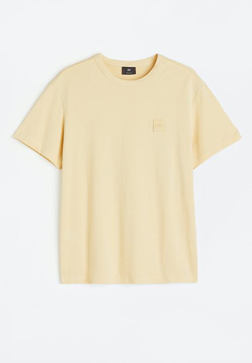 H&M - Regular fit appliquéd t-shirt - yellow