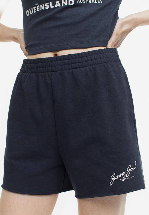 H&M - Sweatshorts - black sunny soul