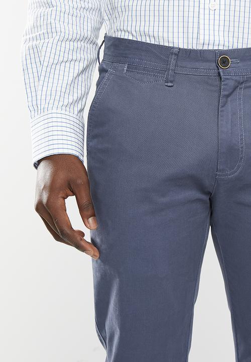 Pringle of Scotland - Jorge tailored fit chinos - mid blue