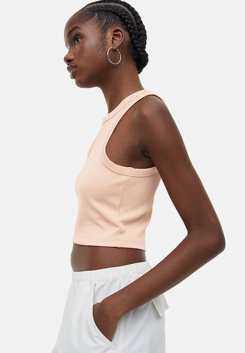 H&M - Cropped vest top - light orange