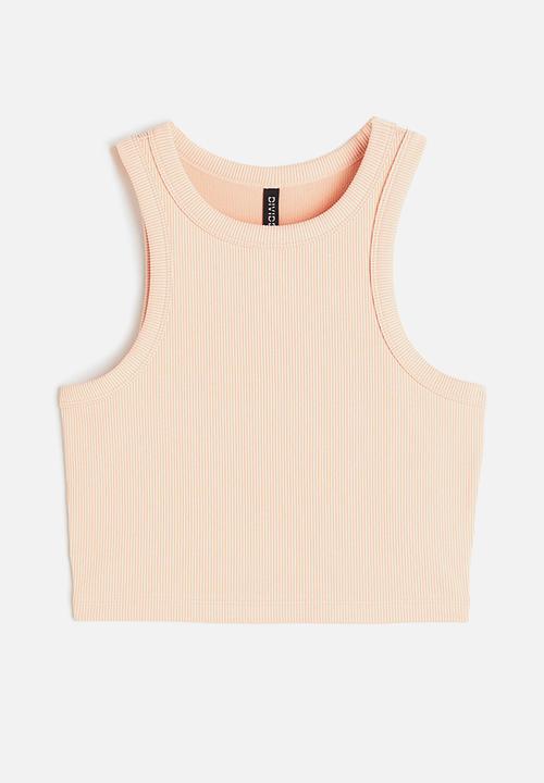 H&M - Cropped vest top - light orange