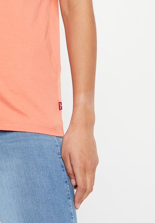Levi’s® - Perfect tee za riley floral bw - terracotta