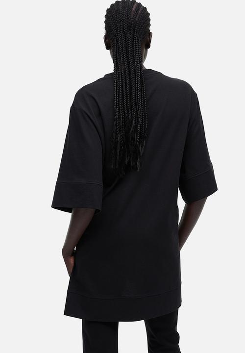 H&M - Oversized knot-detail top - black