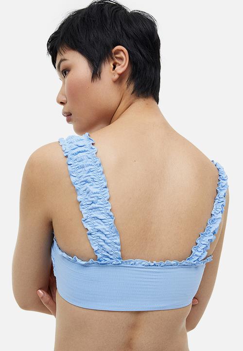 H&M - Padded bikini top - light blue