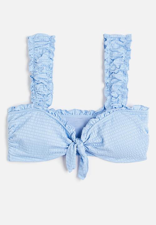H&M - Padded bikini top - light blue