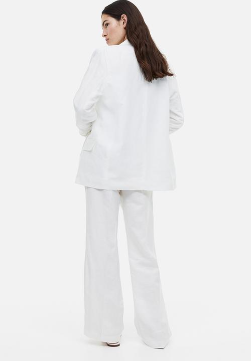 H&M - Double-breasted blazer - white