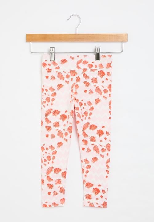PUMA - Essmix mtch aop leggings g - frosty pink