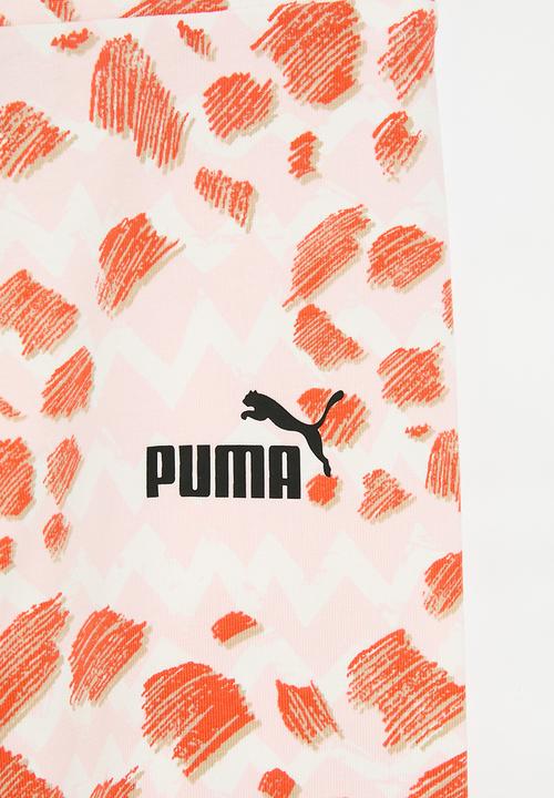 PUMA - Essmix mtch aop leggings g - frosty pink