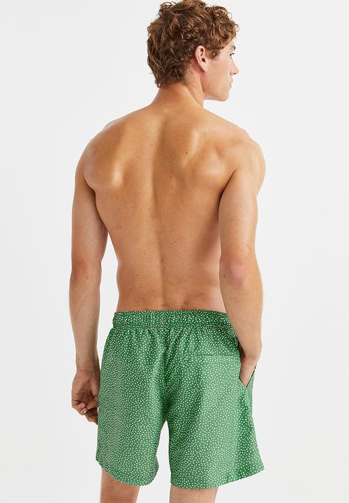 H&M - Patterned swim shorts - green spotted