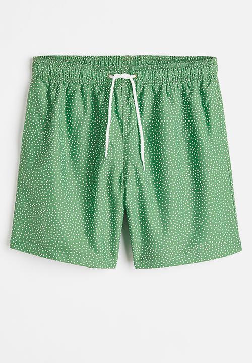 H&M - Patterned swim shorts - green spotted