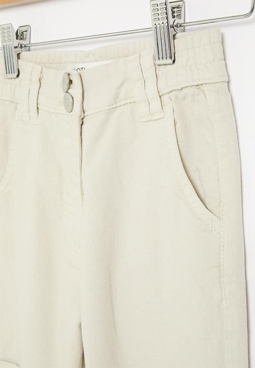 MINOTI - Girls basic twill combat pant - stone