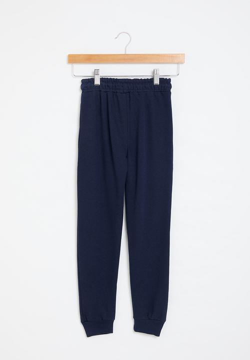 MINOTI - Boys basic emb fleece jogpant - navy