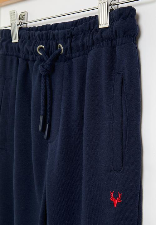 MINOTI - Boys basic emb fleece jogpant - navy