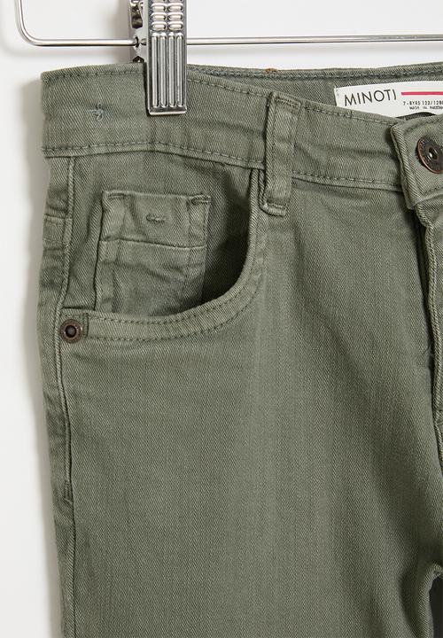 MINOTI - Boys basic twill pant - khaki