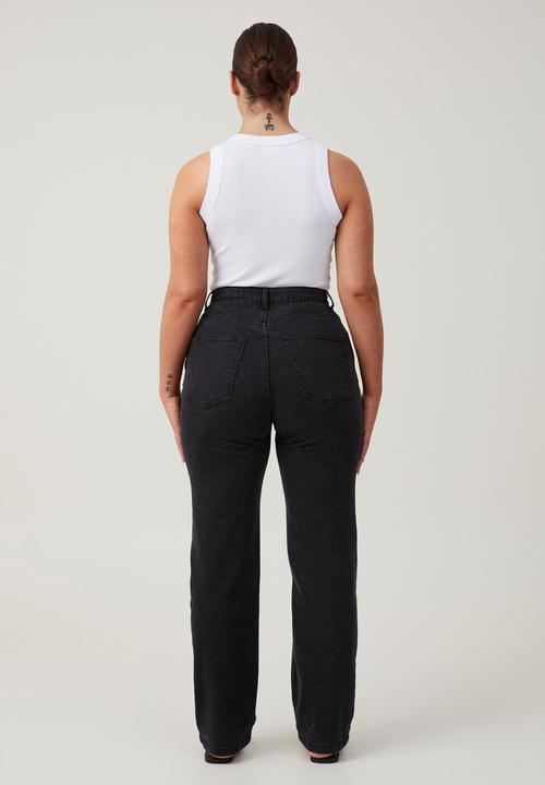 Cotton On - Curvy stretch straight jean - graphite black