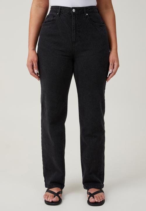 Cotton On - Curvy stretch straight jean - graphite black