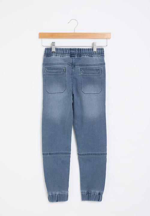 MINOTI - Knitted biker jean - blue
