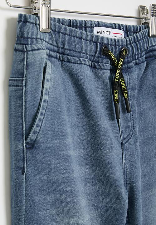 MINOTI - Knitted biker jean - blue
