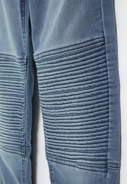 MINOTI - Knitted biker jean - blue
