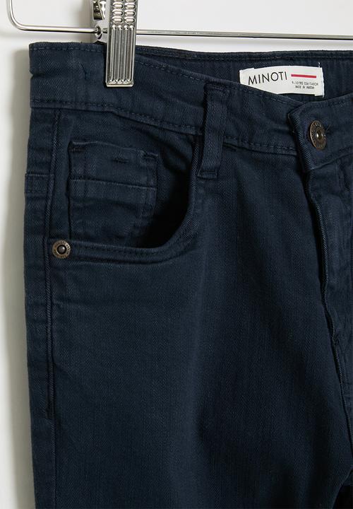 MINOTI - Boys basic twill pant - navy