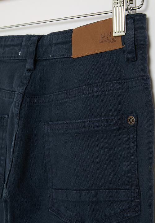 MINOTI - Boys basic twill pant - navy