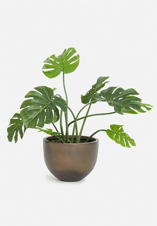 Sixth Floor - Milan planter - metallic