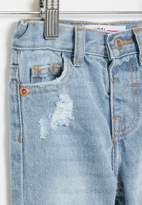 MINOTI - Girls light basic mom jean - light blue