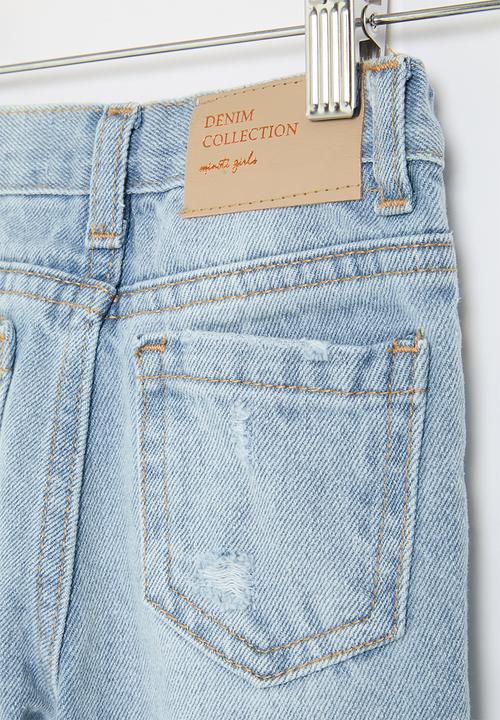 MINOTI - Girls light basic mom jean - light blue