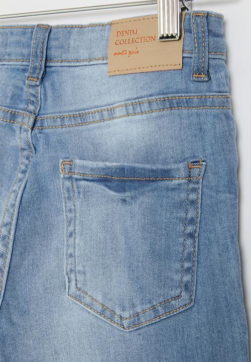 MINOTI - Girls basic skinny jean - mid blue