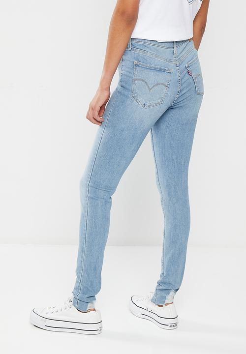 Levi’s® - 721 High rise skinny- light indigo destructed