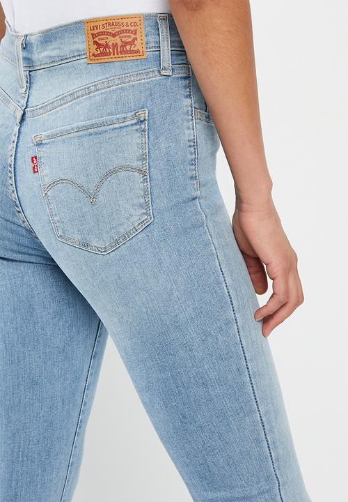 Levi’s® - 721 High rise skinny- light indigo destructed